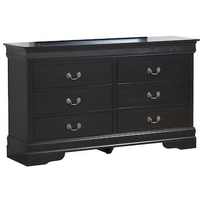 Louis Phillipe 6-drawer Bedroom Dresser