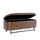 preview thumbnail 9 of 44, HomePop Ellipse Modern Storage Bench with Metal Legs