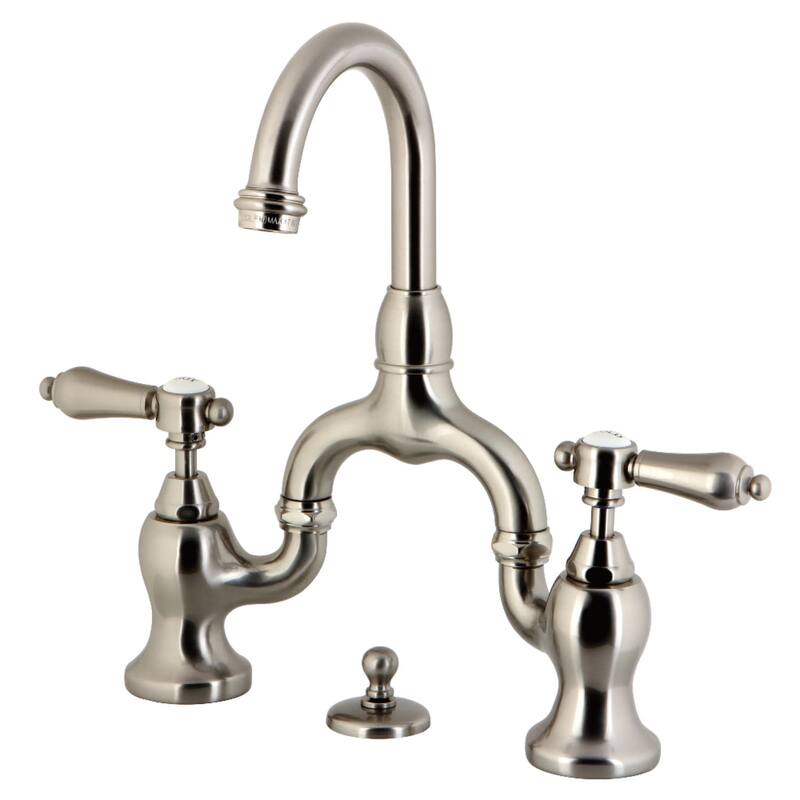 Kingston Brass KS799.BAL Heirloom 1.2 GPM Deck Mounted Bridge Bathroom - Brushed Nickel