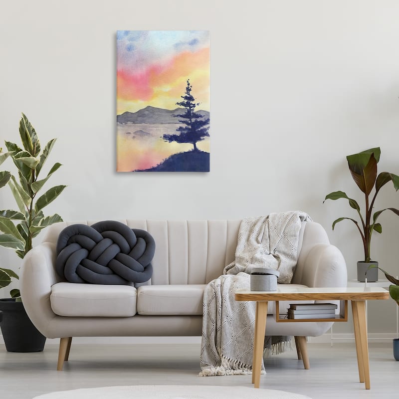 Stupell Radiant Sunset over Lake Canvas Wall Art Design By Stephanie Fielden