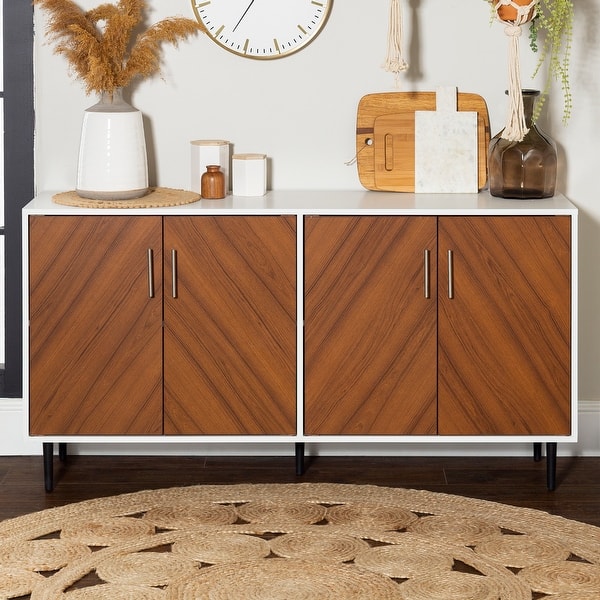 slide 2 of 33, Middlebrook Cassandra 58-inch Mid-Century Modern 4-Door Buffet