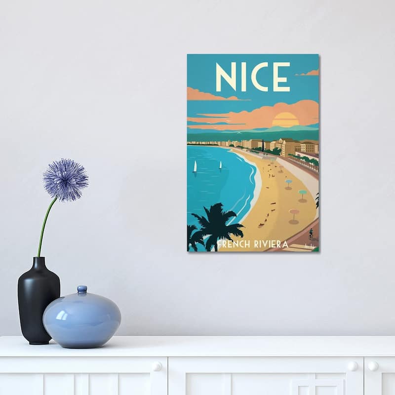 iCanvas "Nice" by IdeaStorm Studios Canvas Print - 18x12x1.5