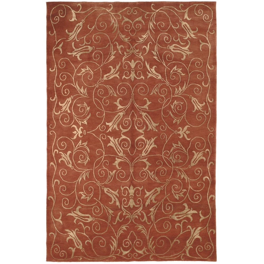 SAFAVIEH Couture Hand-knotted Tibetan Dalgiza Modern Wool Rug