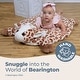 preview thumbnail 3 of 4, Bearington Baby Patches 30 x 30 Inch Giraffe Plush Tummy Time Mat, Nursery Décor Blanket - Multi