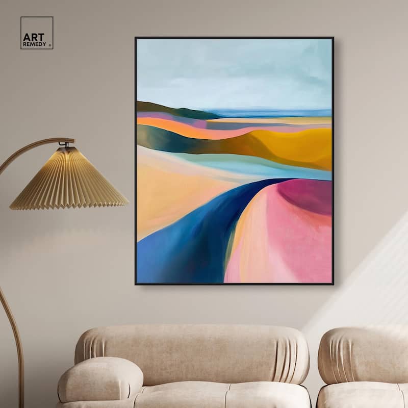 Colorful Dunes I Canvas by Art Remedy