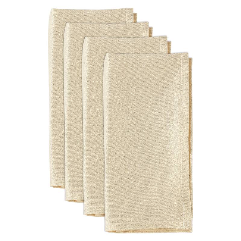 Table Napkins With Shimmering Design (Set of 4)
