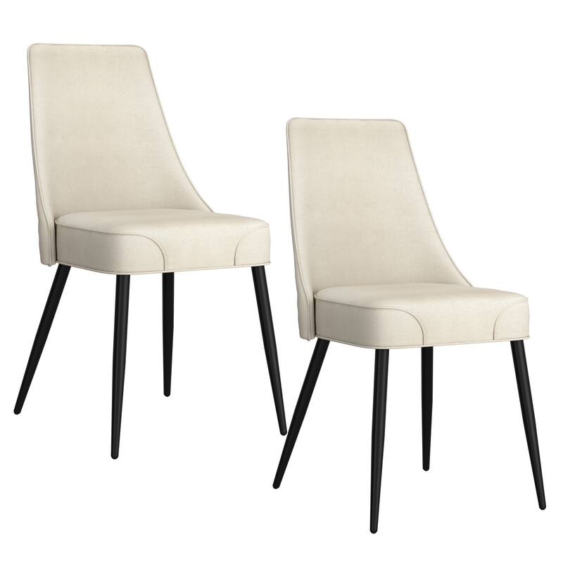 Modern Fabric Side Chair, Set of 2
