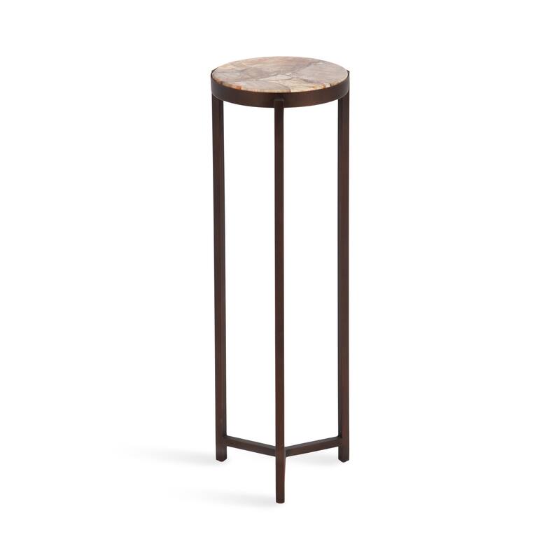 Kate and Laurel Aguilar Glam Drink Table - 9x9x23
