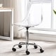 preview thumbnail 31 of 62, Acrylic Swivel adjustable height Armless Home office Rolling Chair Clear
