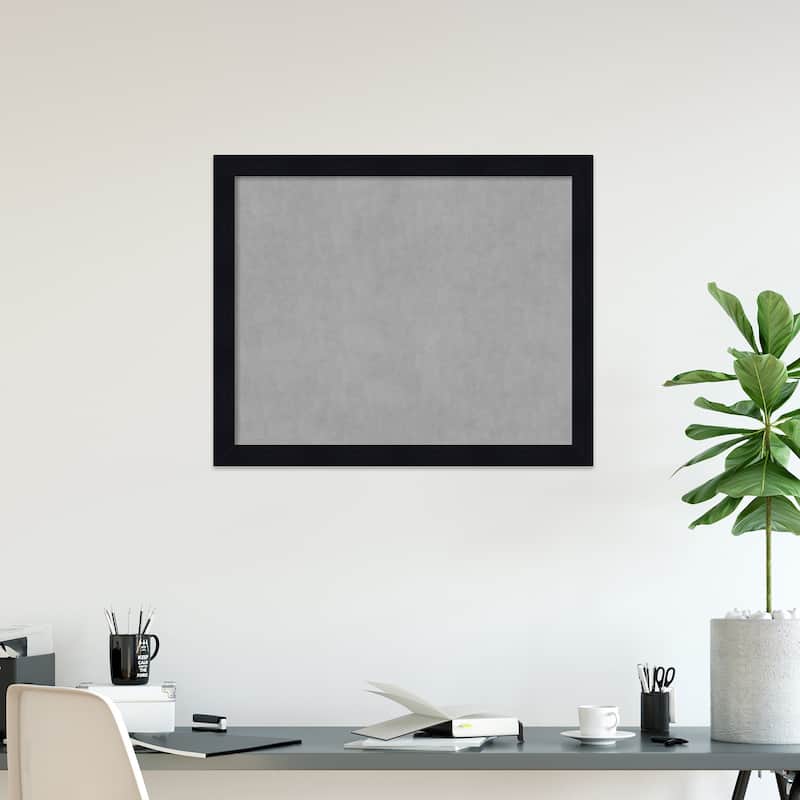 Amanti Art Shiplap Navy Framed Magnetic Board