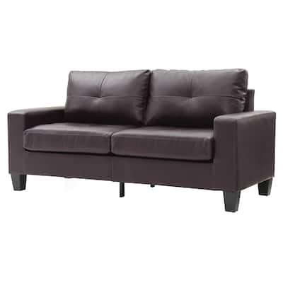 Modular Sofa, Dark Brown, PU, 71x32x36 inches
