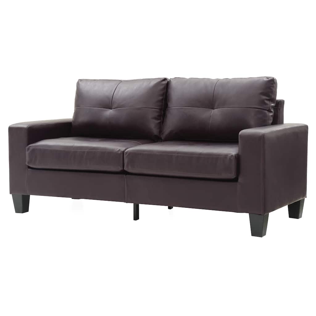 Modular Sofa, Dark Brown, PU, 71x32x36 inches