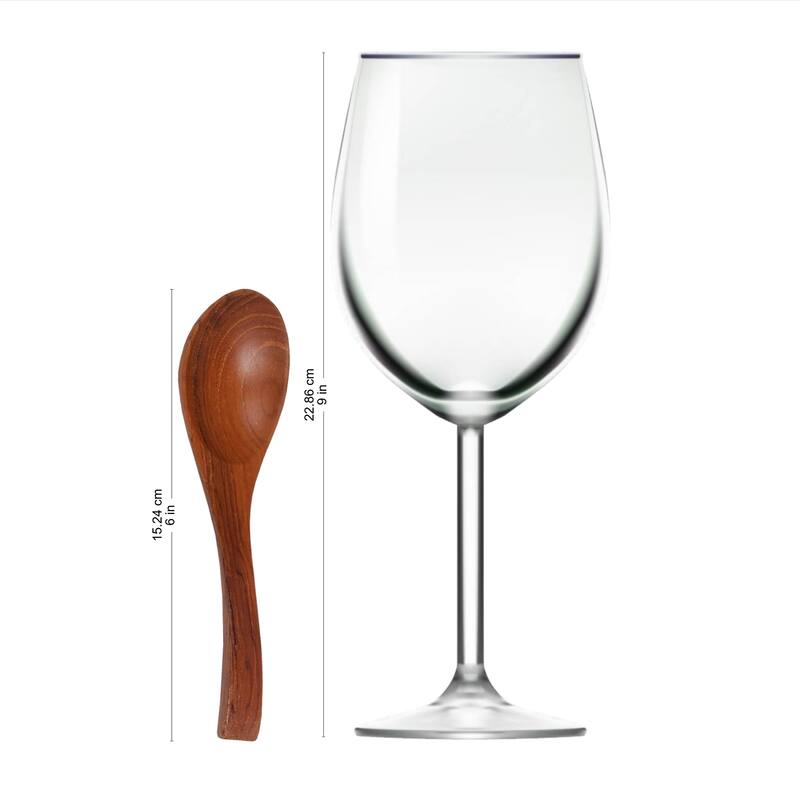 NOVICA Handmade Elegant Companions Teakwood Spoons (Pair) Indonesia - 6" H x 1.6" W x 0.8" D