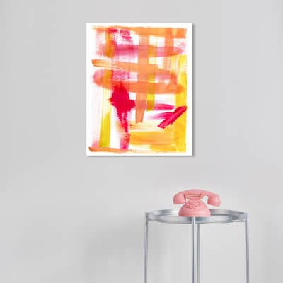 Wynwood Studio Abstract Part of a Hive Yellow and Modern & Contemporary Wall Art Canvas Print