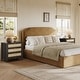 preview thumbnail 18 of 37, Set of 2 Farmhouse Style Nightstands with 3 Drawers