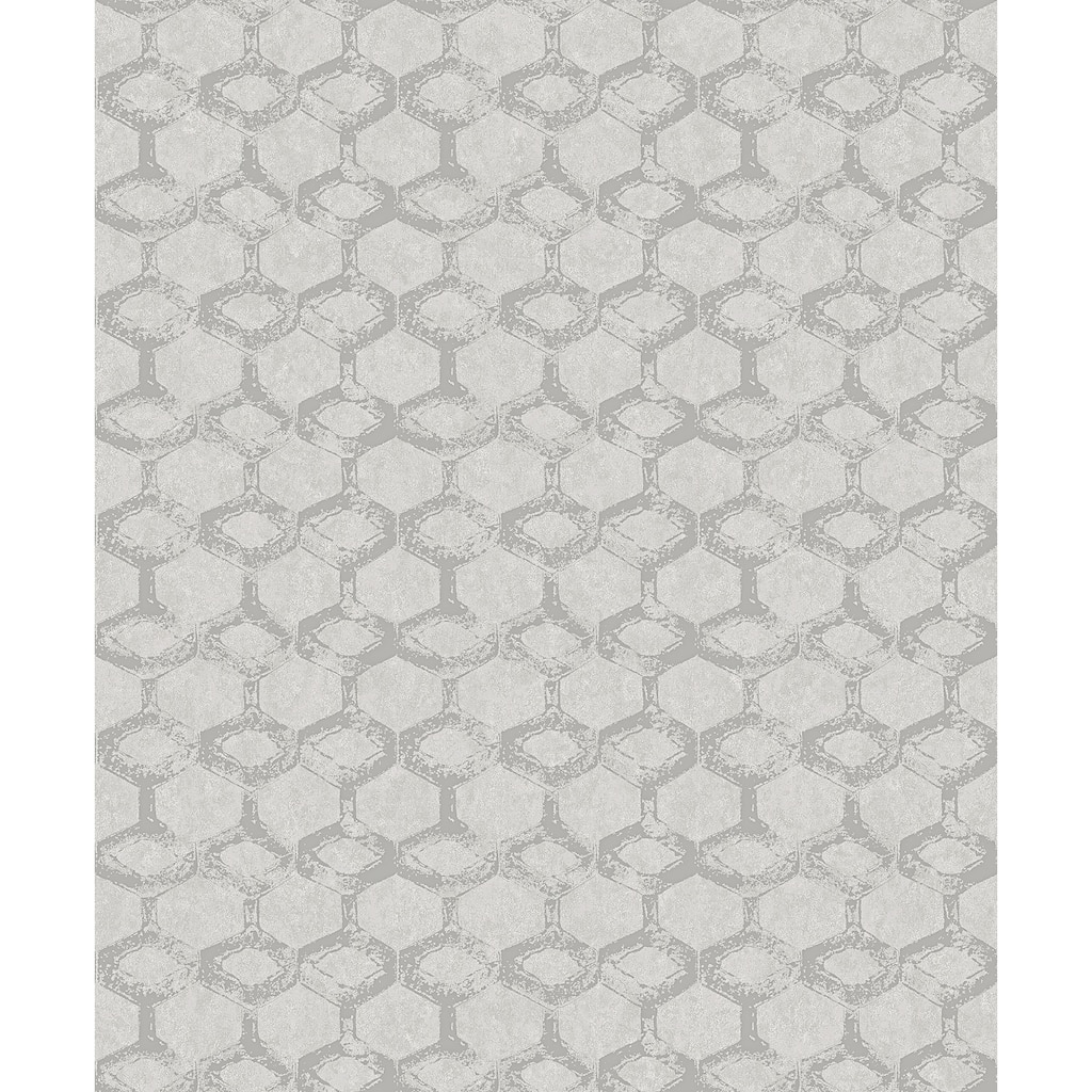 A-Street Prints Besi Platinum Tiled Wallpaper