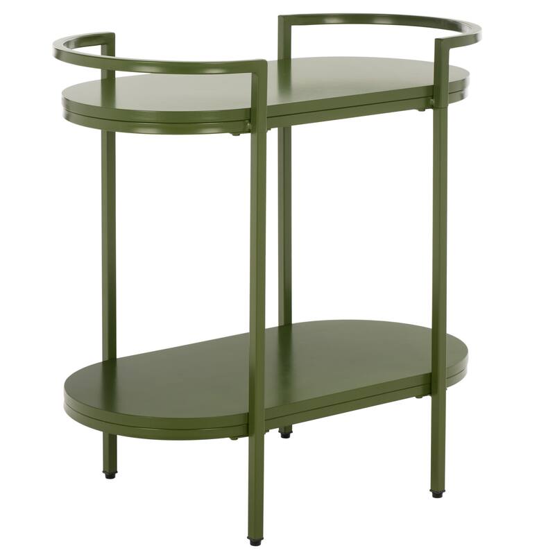 SAFAVIEH Home Inessa 2 Tier Bar Cart - 26"W x 14"D x 26"H
