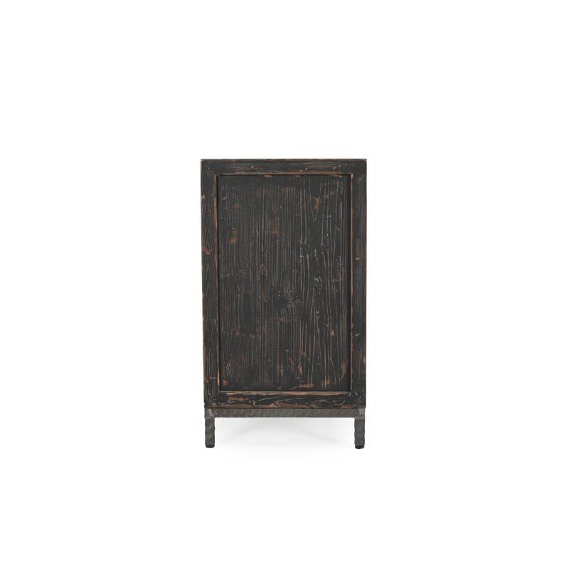 Classic Home Lisbon Reclaimed Pine Wood Sideboard Buffet Cabinet