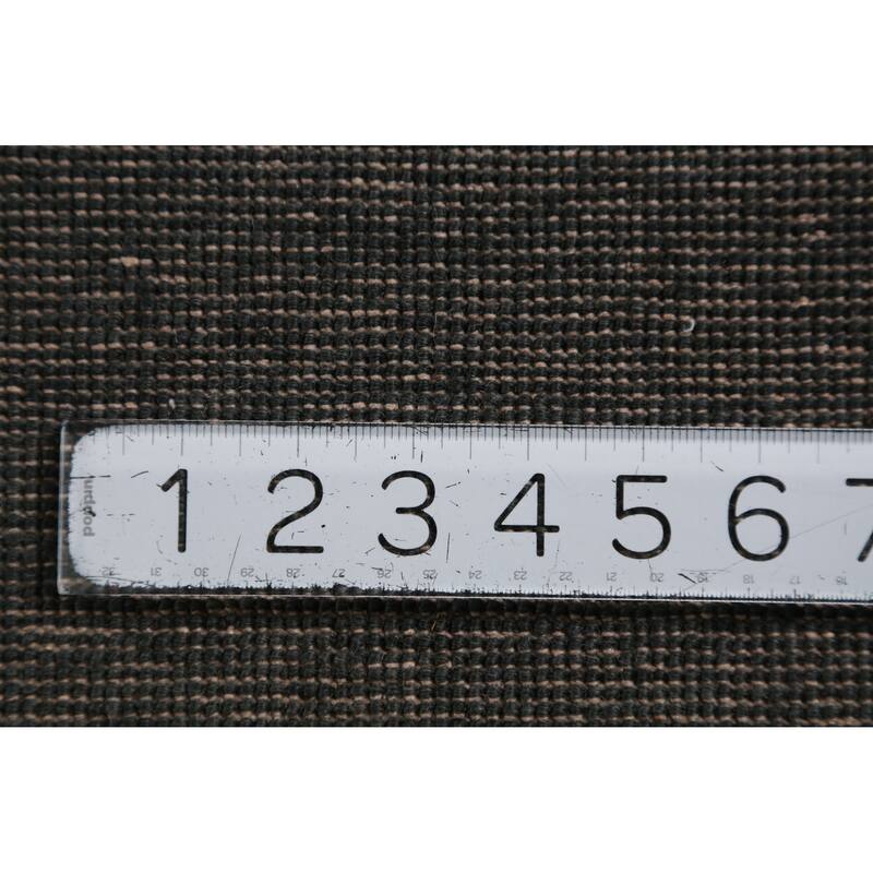 Hand Knotted Oriental 100% Wool Carpet Modern Solid Greys & Charcoal Gabbeh Area Rug - 12' 1'' X 9' 4''
