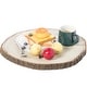 preview thumbnail 13 of 12, Barky Natural Wood Slabs Rustic Ornament Slice Tray Table Charger