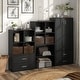 preview thumbnail 14 of 202, DH BASIC Modern Wood Customizable Stackable Storage Organizer - Cube Shelves, Drawer Cabinet, Bookcase with Doors by Denhour
