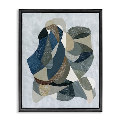 Stupell Intertwined Geometric Shapes Framed Floater Canvas Wall Art Design By Coco Good