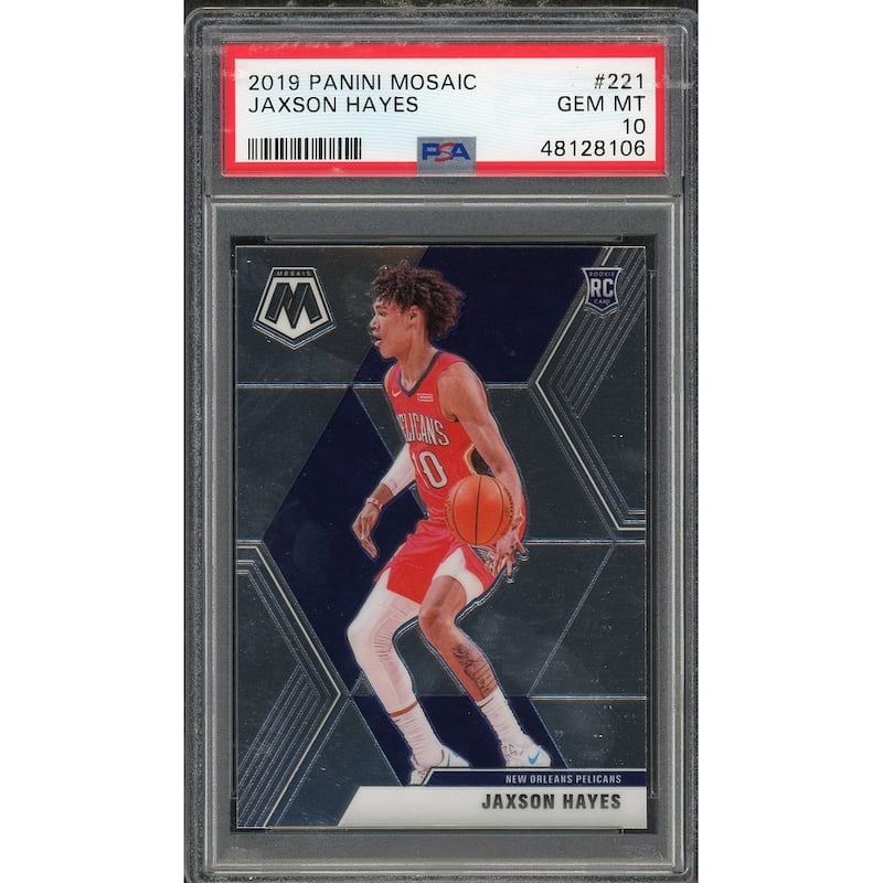 Jaxson Hayes 2019 Panini Mosaic Basketball Rookie Card RC #221 Graded PSA 10 GEM MINT - 8'6" x 11'6"
