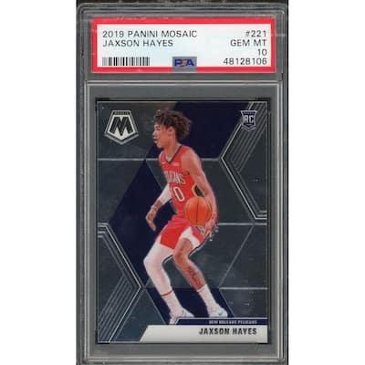 Jaxson Hayes 2019 Panini Mosaic Basketball Rookie Card RC #221 Graded PSA 10 GEM MINT - 8'6" x 11'6"