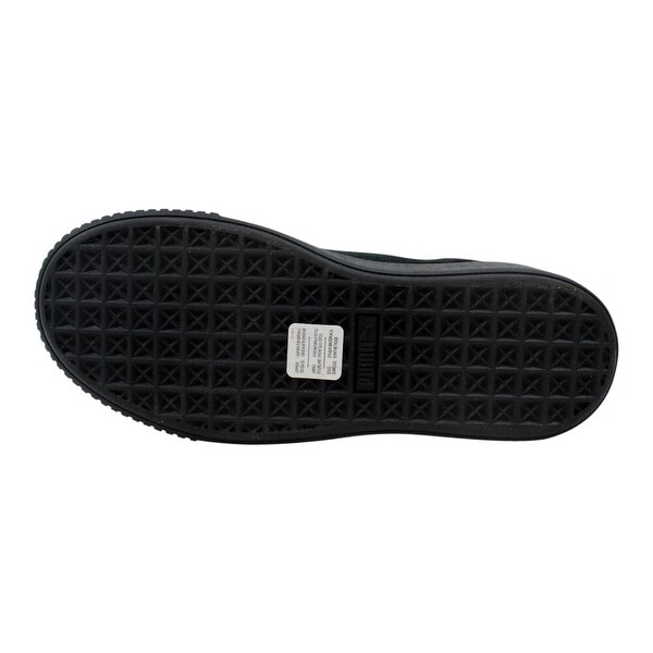 puma black platform suede