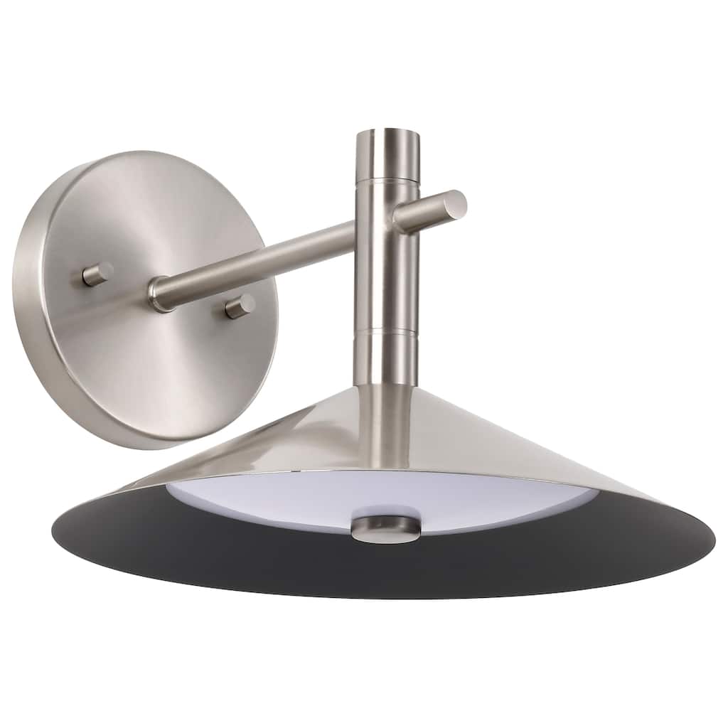 Corrine 10 Inch LED Wall Sconce Brushed Nickel 3K/4K/5K CCT Selectable - Brushed Nickel