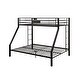 preview thumbnail 8 of 9, Sturdy Twin XL/Queen Bunk Bed, Metal Frame with Guardrail