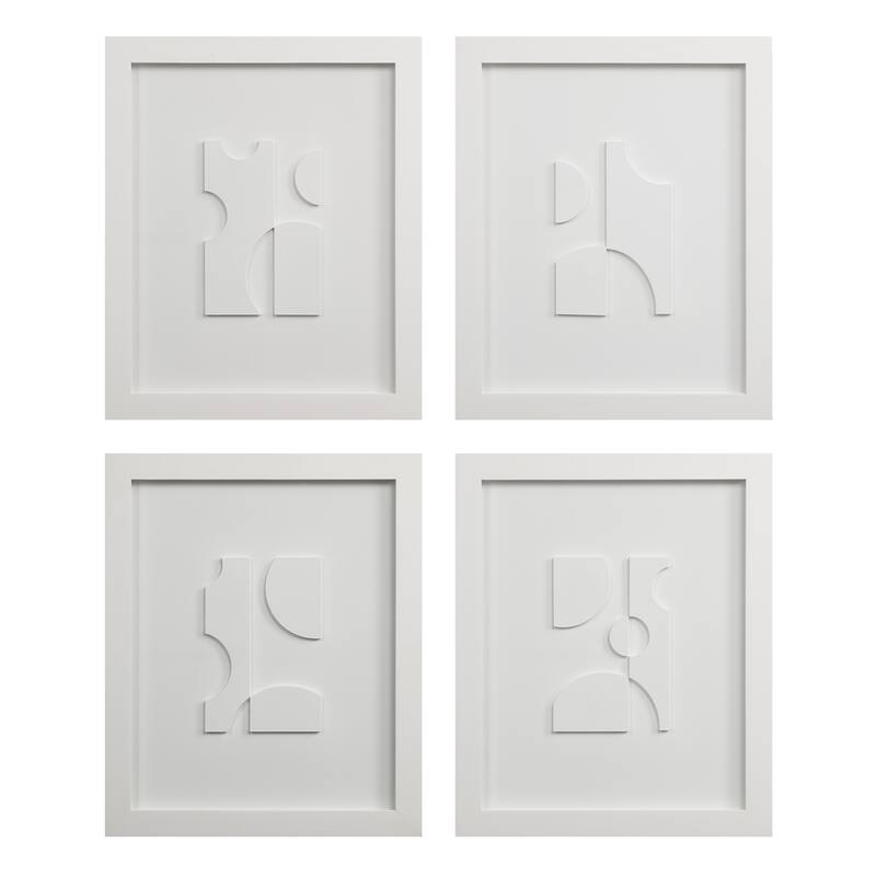 Renwil Ispra 19" Wide Wall Decor, Matte White