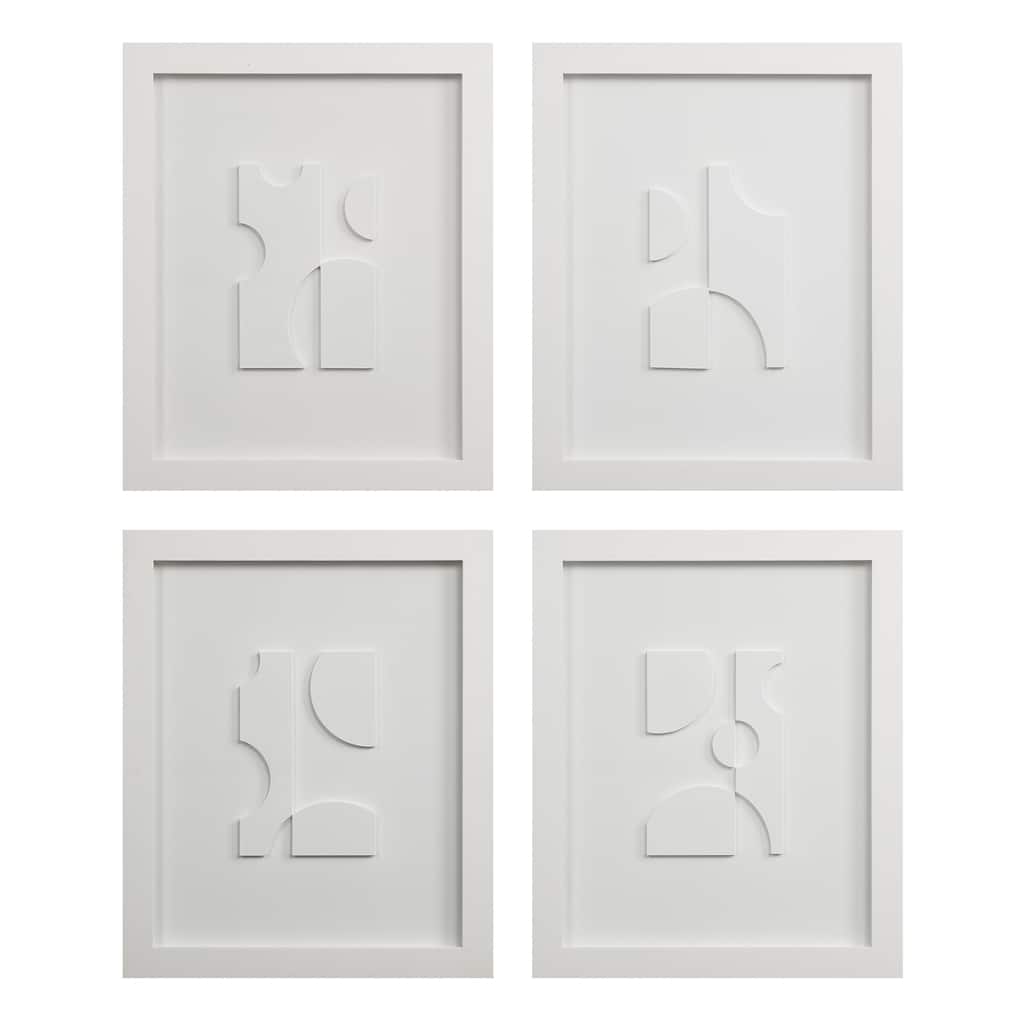 Renwil Ispra 19" Wide Wall Decor, Matte White