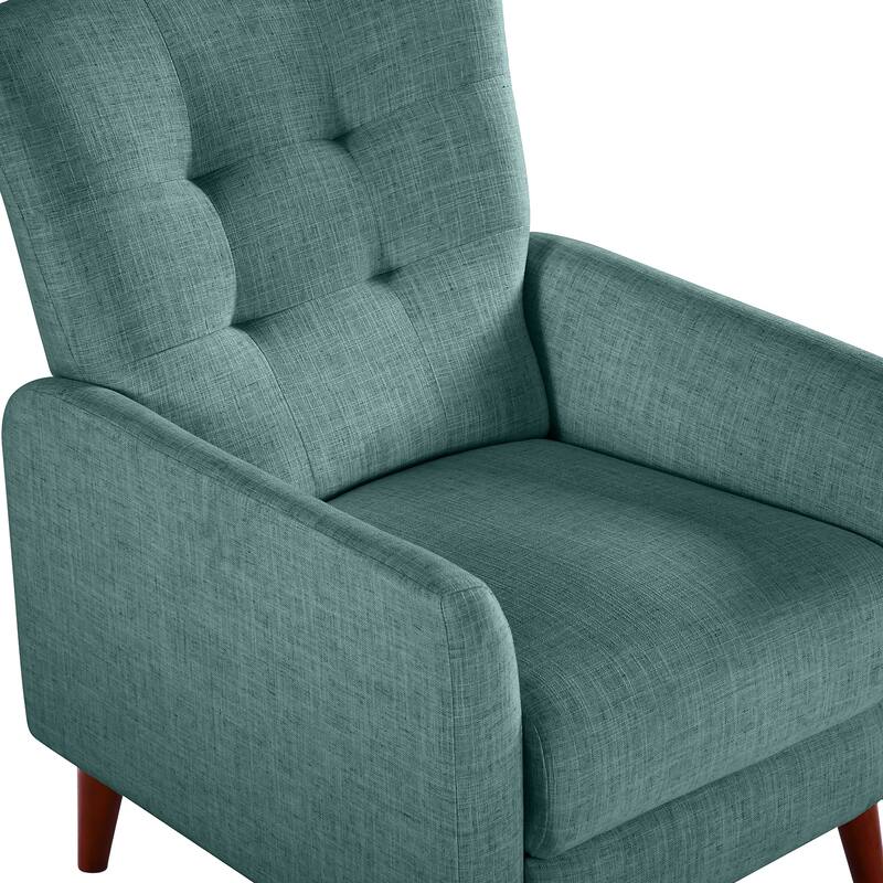 Aurora Comfy Manual Recliner with Wood Base