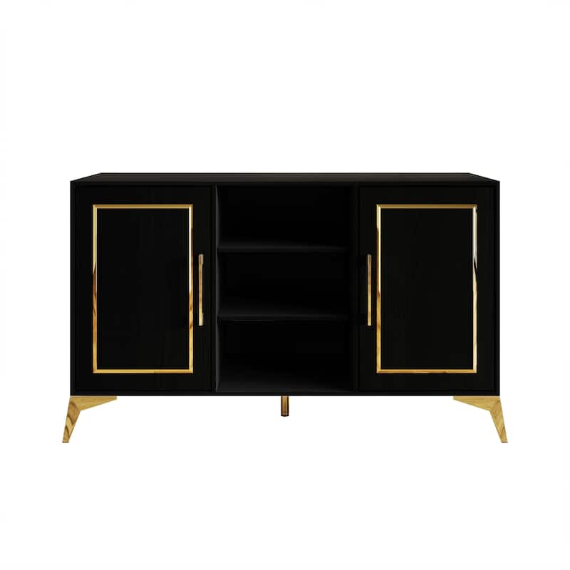 CraftPorch Contemporary Sideboard Cabinet - Black