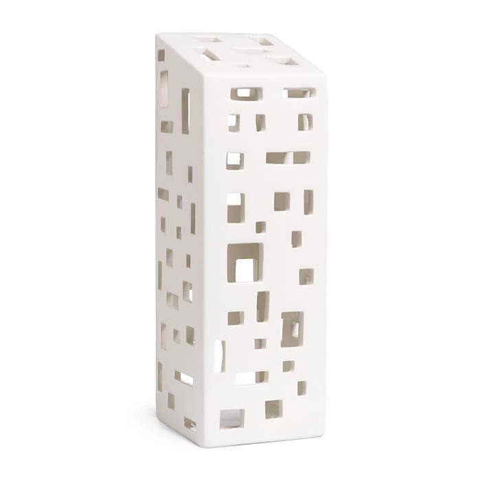 Kähler Urbania Lighthouse High Building, White - H: 8.7"