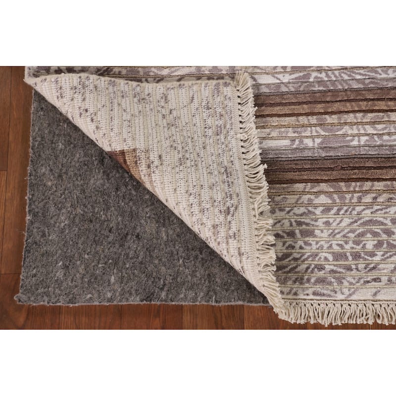 Modern Accent Rug Handmade Indian Abstract Wool Carpet - 2'9"x 5'2"