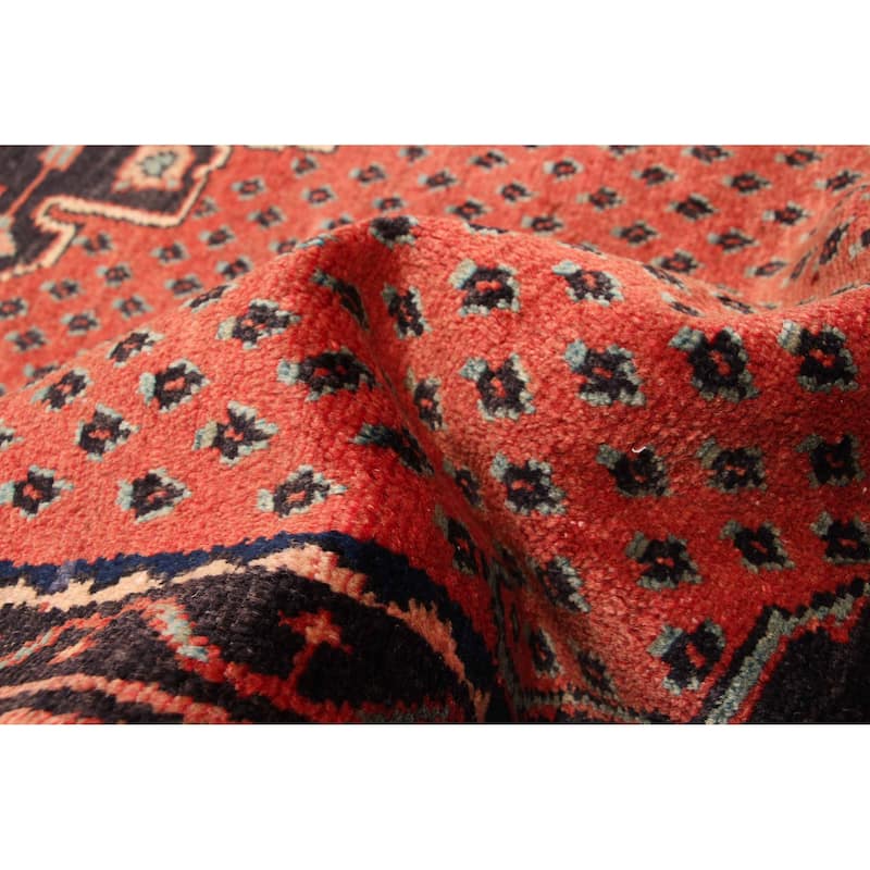 ECARPETGALLERY Hand-knotted Andelz Red Wool Rug - 4'8 x 6'9