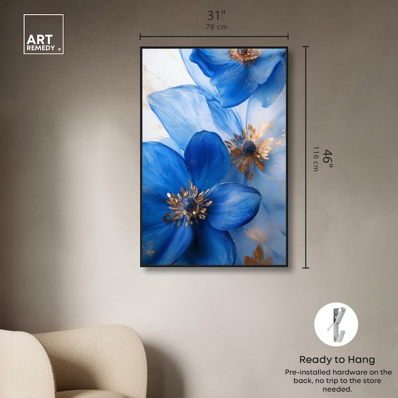 Twilight Teal Tint I Canvas by Art Remedy