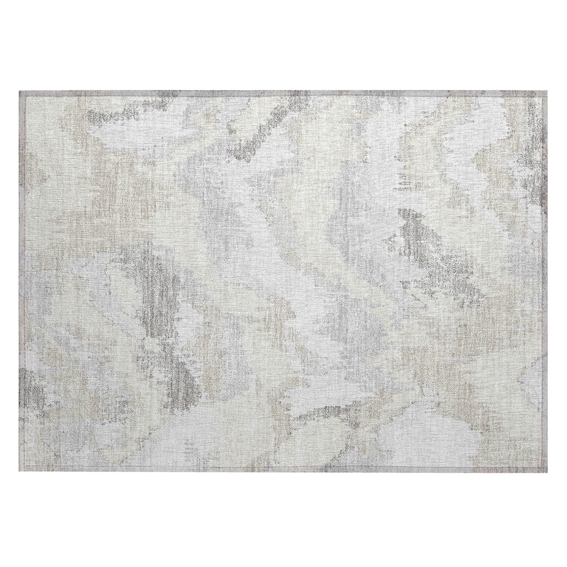 Machine Washable Indoor/ Outdoor Chantille Ombre Abstract Rug
