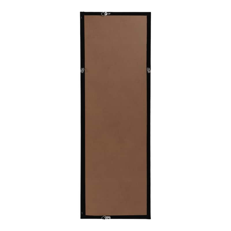 Crystal Wood Frame Canvas Art Vertical Wall Decor - 47" White