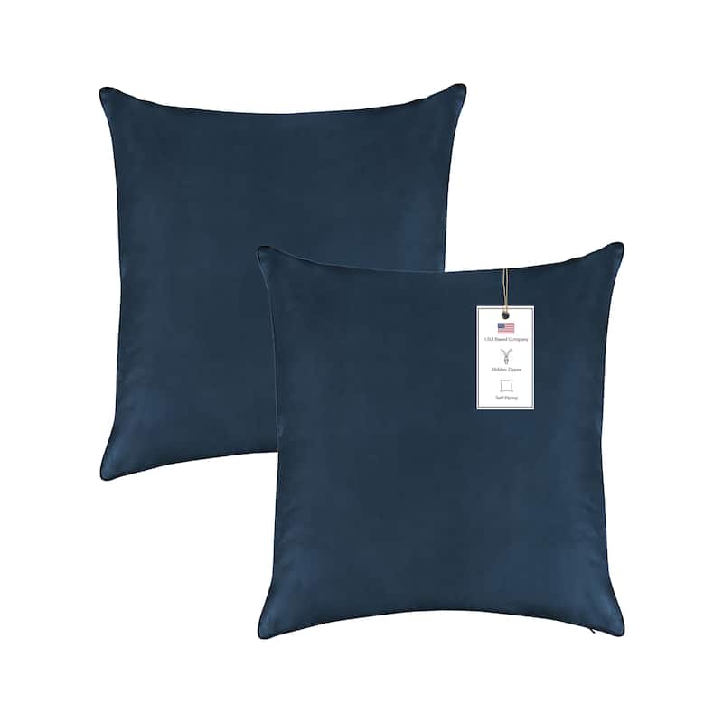 A1HC All-weather Waterproof Outdoor Throw Pillow Covers, Set of 2 - 20x20 Inches - Cloud Burst