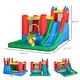 preview thumbnail 7 of 8, Outsunny 6-in-1 Kids Inflatable Bounce House Jumping Castle with Slide, Water Pool, & Climbing Wall, Inflator Included