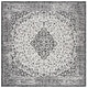 preview thumbnail 29 of 43, SAFAVIEH Courtyard Suzann Indoor/ Outdoor Waterproof Patio Backyard Rug 6'7" x 6'7" Square - Black/Grey