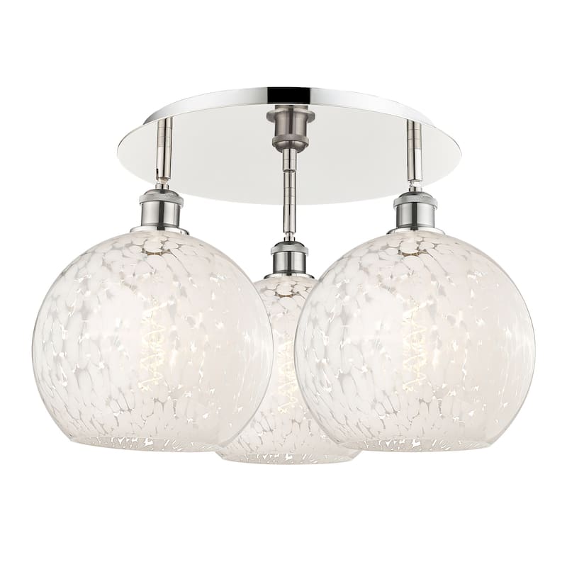 Innovations Lighting 516-3C-13-22-White Mouchette-Ceiling Fixture