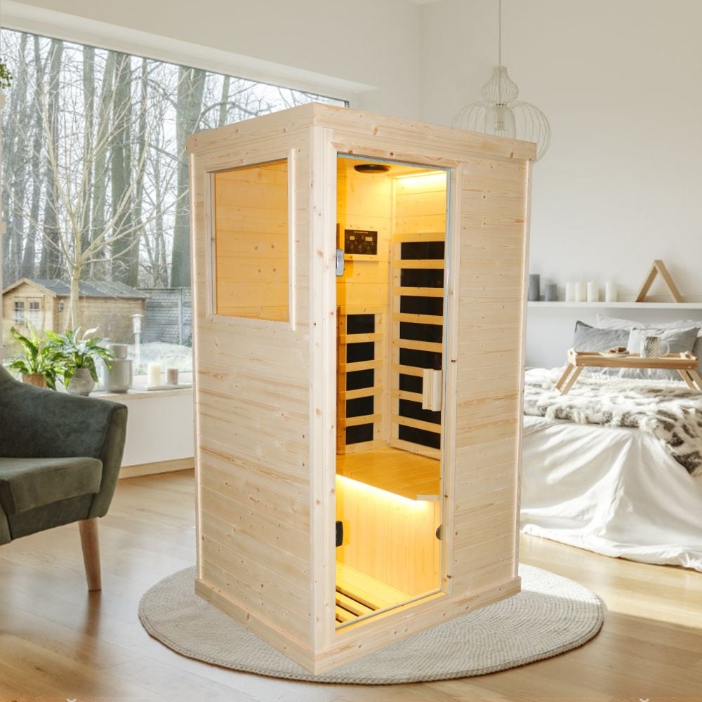 Single Person Spruce Far Infrared Sauna Room