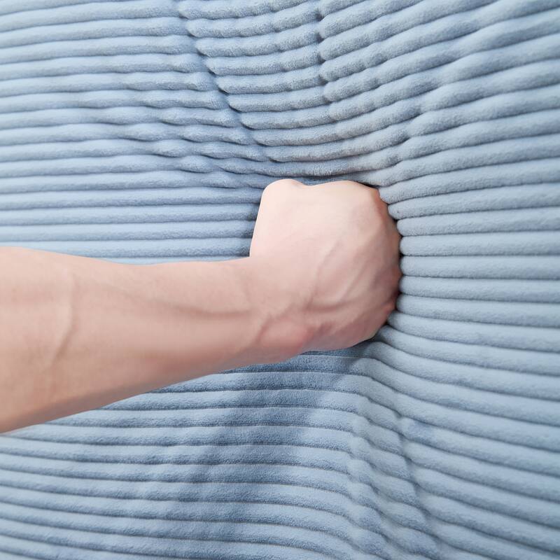 28 Ottoman Corduroy - Blue