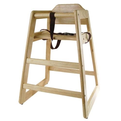 Winco - CHH-101 - Natural Finish Wood High Chair