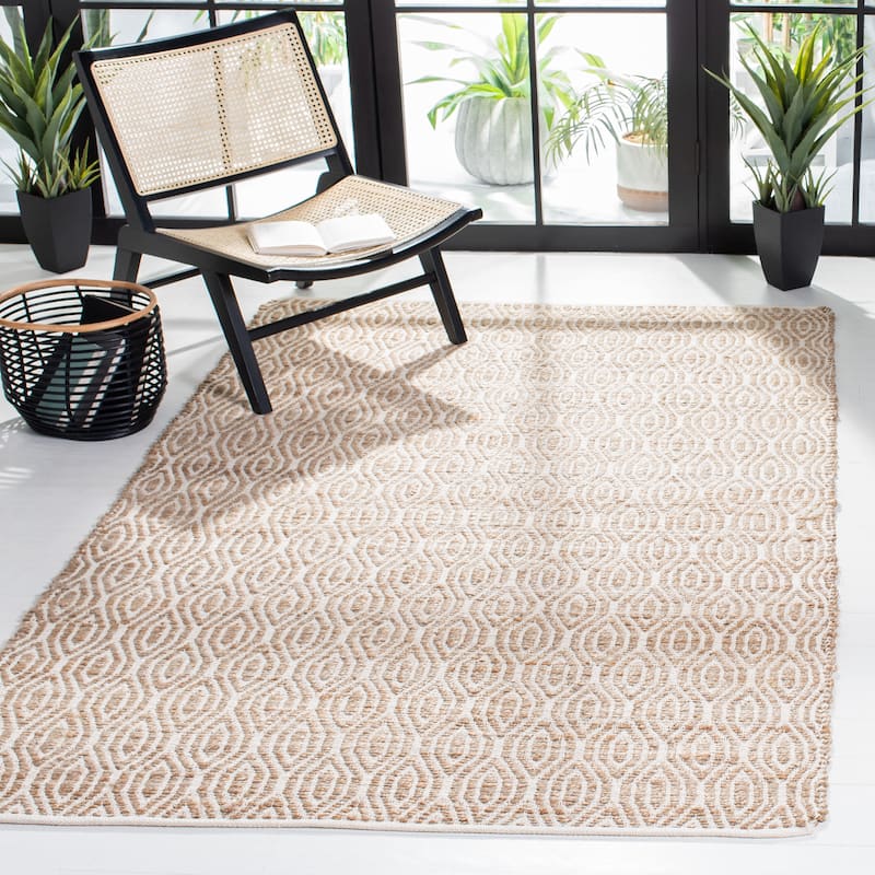 SAFAVIEH Handmade Cape Cod Ursulina Coastal Jute Rug - 5' x 8' - Natural