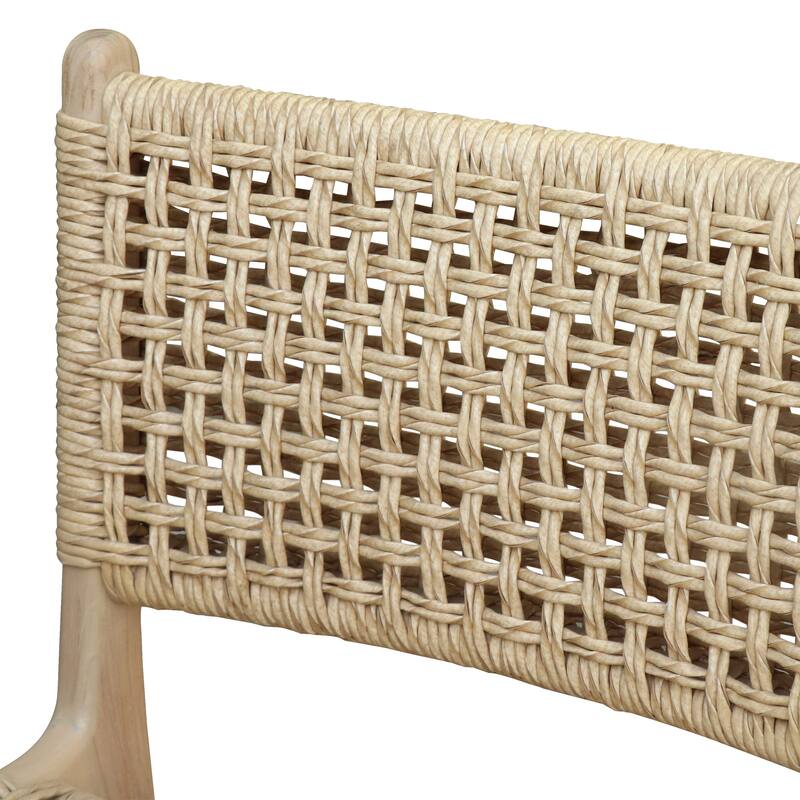 Poly & Bark Batu Indoor/Outdoor Dining Chair - Solid Wood Frame